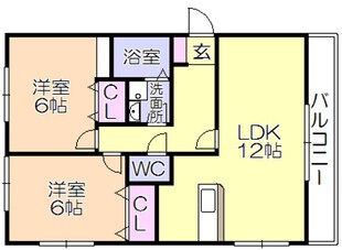 ルネス荒木二番館の物件間取画像